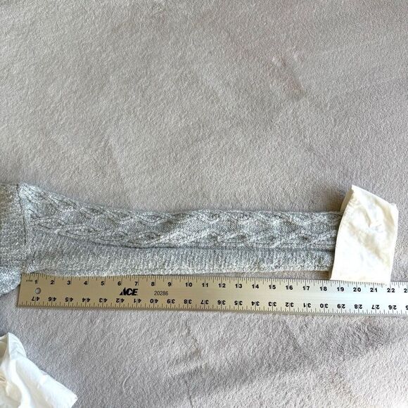 NWOT Maeve by Anthropologie Cable Knit Layered Sweater - Picture 8 of 13